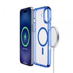 CELLULAR LINE 483370 Μαγνητική Θήκη Κινητού Magsafe Σκληρής Σιλικόνης για iPhone 16 Μπλε