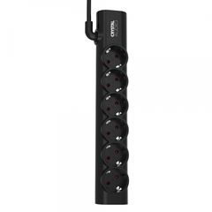 CRYSTAL AUDIO PSEL6S_Black Elegance Μαύρο Πολύπριζο Schuko 6 Θέσεων