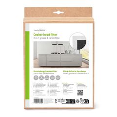 NEDIS 233-2821 Universal Σετ Φίλτρων Άνθρακα Απορροφητήρα 57 X 47cm Συσκευασία 2 Τεμαχίων