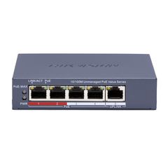 Hikvision DS-3E0105P-E/M(C) Switch 4 PoE, 45W, 300m, Unmanaged