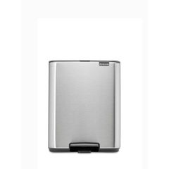Brabantia 1010143 Κάδος απορριμμάτων Bo Pedal 12L, Matt Steel Fingerprint Proof