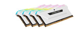 Corsair CMH32GX4M4E3200C16W 32GB (4x8GB) DDR4 RAM 3200MHz RGB White, CL16