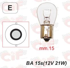 Λάμπα φλας BA 15s (12V 21W) για Vespa PE - PX - T5