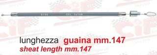 Ντίζα τσοκ αέρα (147mm) για Vespa smallframe VESPINO-50-SS-PK50-125XL-RUSH