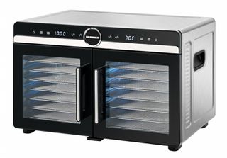 Heinner DualDry ELITE HFD-KDDB1400BKSS Αποξηραντής Τροφίμων 1400W LED Inox