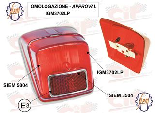 Φανάρι πίσω SIEM κομπλέ για Vespa 50 V5A1T