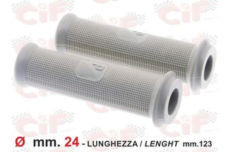 Χειρολαβές (ζεύγος) γκρι για Vespa 50/50L/50 R - VESPA 125 (VMA 1T-VNA/B 1T-2T) - VESPA 150 (’56)