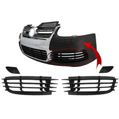 Exartímata Emprós Profulaktíras Plaϊnés scháres kai kalvmmata plunthríou Fanária Emprós katállhla gia VW Golf V 5 (2003-2007) Jetta (2005-2010) R32 Look