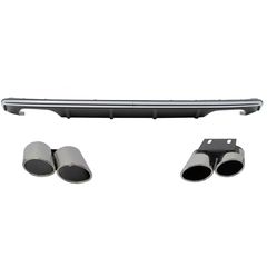 Píso Profulaktíras profulaktíras diachvths katállhlos gia Audi A3 8V Chátsmpak Sportback (2012-2015) me Ákroi Exatmíseon Tail Pipes S3 Quad Schediasmós