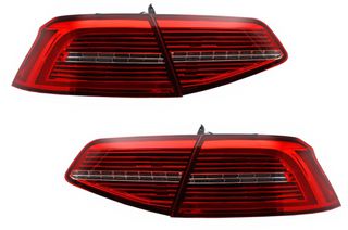 Fotistiká Píso Fóta LED katállhla gia VW Passat B8 3G (2015-2019) Limouzína Mítra R line with Sequential Dunamikó Fotismós strofís
