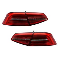 Fotistiká Píso Fóta LED katállhla gia VW Passat B8 3G (2015-2019) Limouzína Mítra R line with Sequential Dunamikó Fotismós strofís