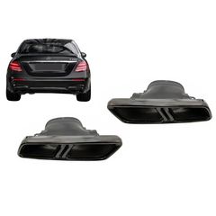 Ákroi Exatmíseon katállhles gia Mercedes E-Class W213 (2016-up) E63 S Schediasmós GLC SUV X253 GLC Koupé C253 (2015-2017) Mavro