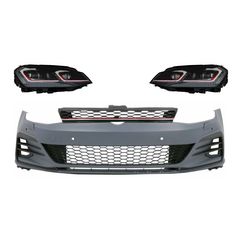Emprós Profulaktíras katállhlos gia VW Golf VII 7 (2013-2017) me Fanária Emprós LED Sequential Dunamikó Fotismós strofís 7.5 GTI Schediasmós