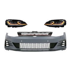 Profulaktíras gia VW Golf VII 7 13-17 LED Fanária Emprós Dunamikó Fotismós strofís 7.5 GTI Look
