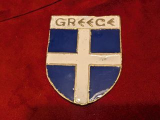 Vintage σήμα Ελληνική σημαία