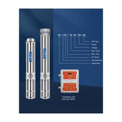 Υποβρύχια Αντλία Νερού Handuro 4inc AC/DC HD-4SC9-125-280-2200 A/D - 2200W