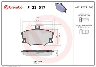 P23017 ΣΕΤ ΤΑΚΑΚ.ΕΜ.ALFA FIAT LANCIA  P23017 571309S 5888147 5889089 5892730 5892733 5892738 5983919 5983950 60777600 71748385 71770948 77362268 792489 793330 793460 795121 9947482 9948358 0005983950