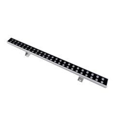 GLOBOSTAR® WASHERMOZA 90163 Μπάρα Φωτισμού Wall Washer LED 48W 4080lm 10-30° DC 24V Αδιάβροχο IP66 Πολύχρωμο RGB Dimmable - Bridgelux SMD Chip - Γκρι Ανθρακί - Μ100 x Π8.5 x Υ4cm - 3 Χρόνια Εγγύηση