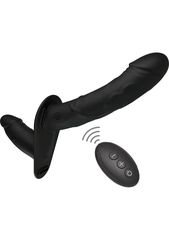 Double Vibrating Pleasure Penis Strapon Silicone 14 cm