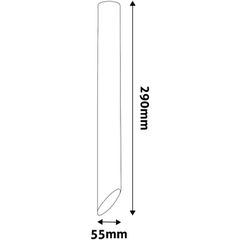 Avide Φωτιστικό Οροφής GU10 Spot Light Στρογγυλό Λευκό 290mm-thumb-1