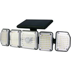 Entac Ηλιακός Προβολέας Τοίχου 2.5W SMD CCT 5 Κεφαλές Φωτοκύτταρο και Τηλεχειριστήριο