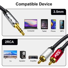 ATC HQ 3.5mm M/ 2 X RCA Cable 5m-thumb-2