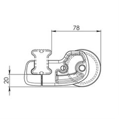 ROLLER ΓΙΑ ΜΠΑΡΕΣ ΜΑΥΡΕΣ Κ-0 L64CM-thumb-1