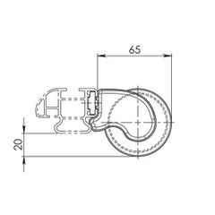 ROLLER ΓΙΑ ΜΠΑΡΕΣ ΑΛΟΥΜΙΝΙΟΥ 64 cm-thumb-3