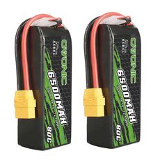 2×Ovonic Rebel 80C 6500mAh 3S 11.1V LiPo Battery XT90 for ARRMA 3S&6S