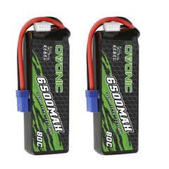 2×Ovonic Rebel 80C 3S 6500mAh 11.1V LiPo Battery EC5 for ARRMA 6S FELONY MOJAVE