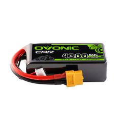 Ovonic 3S 4300mAh 60C 11.4V LiHV Battery with XT60 Plug for RC Airplanes, Helis & FPV Drones