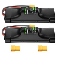 2 × OVONIC 8.4V 5200mAh NiMH Battery Pack 7-Cell Hump with XT60 & TRX Plug for RC Cars