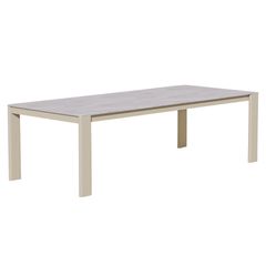 ΤΡΑΠΕΖΙ ΤΡΑΠΕΖΑΡΙΑΣ PUNDER HM6483.02 ΚΡΕΜ ΑΛΟΥΜΙΝΙΟ--SINTERED STONE TOP 220x100x75Υεκ