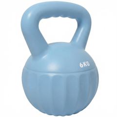 Kettlebell kettlebell 6 κιλών αλτήρας με άμμο για αρχάριους στο σπίτι προπόνηση ενδυνάμωσης 17 x 17 x 23 cm μπλε