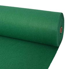 vidaXL Χαλί Μονόχρωμο Πράσινο 1,2 x 12 m Πολυεστέρας