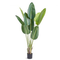 VEVOR Artificial Birds Of Paradise Tree, Faux Plant 1,5 mTall, PE Material & Anti-Tip Protection Face-Maintenance Plant, Lifelike Green Fake Tree for Home Office Decor Warehouse Indoor Outdoor