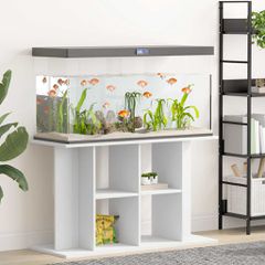vidaXL Βάση Ενυδρείου Λευκή 100 x 40 x 60 εκ. από Επεξεργασμένο Ξύλο
