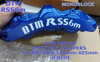 DTM RSS6m. '' BMUE BMW m '' ΔΑΓΚΑΝΕΣ CALIPERS 6 x RACING PISTONS monoblock for ROTORS340- 360-380-405-x 32mm-34mm-36mm