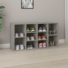 vidaXL Παπουτσοθήκη Γκρι Sonoma 103x30x55 εκ. από Επεξεργασμένο Ξύλο