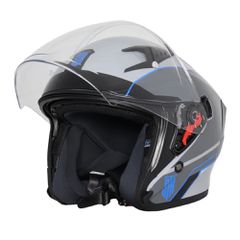ΚΡΑΝΟΣ STR STING PRO 2πλη ΖΕΛΑΤΙΝΑ BLACK/GREY/BLUE GRAPHICS (XL)