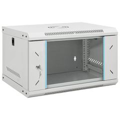 vidaXL Ντουλάπι Δικτύου Επιτοίχιο 6U 19" IP20 53x40x30 εκ.