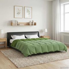 vidaXL Χειμερινό Παπλωματοθήκη 220 x 260 cm Χειμώνας Πράσινο