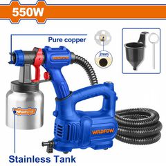Wadfow WEG2A261 Ηλεκτρικό Πιστόλι Βαφής HVLP 550W Με Δοχείο Inox