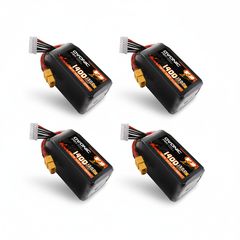 Ovonic 6S 1400mAh 130C LiPo Battery Pack XT60 for 5–6 Inch FPV Racing, Freestyle & Cinewhoop Drones (4/2 Pack)