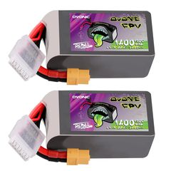 Ovonic Rebel 2.0 6S 1400mAh 150C LiPo Battery w/XT60 for 5-6 inch FPV Racing & Freestyle