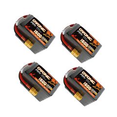 4×Ovonic 120C 6S 1600mAh LiPo Battery 22.2V for FPV Racing with XT60 Plug