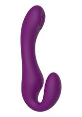 Xocoon Strapless Strap-On Pulse Vibe - Purple-thumb-1
