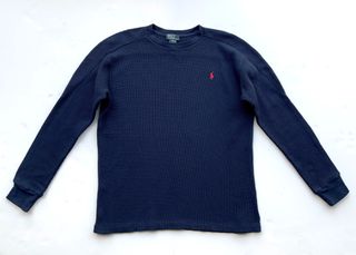 POLO by RALPH LAUREN Παιδική Μακρυμάνικη Μπλούζα T-Shirt Μπλε - Crewneck Jumper - Size L (14-16 Years)