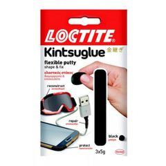 Loctite Kintsuglue ελαστικός επισκευαστικός στόκος 3x5gr Μαύρος