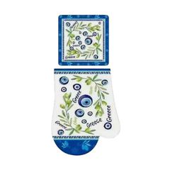 Σετ γάντι & πιάστρα φούρνου Souvenir - 6pcs - Greece - 241811